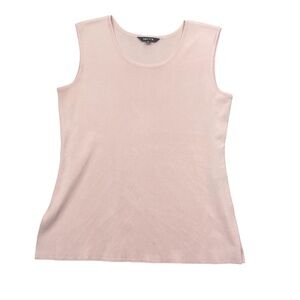 Misook Womens Shell Medium Blush Round Neck Sleeveless Knit Tank Dress‎ Casual